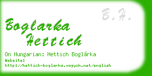 boglarka hettich business card